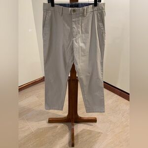 Men's Banana Republic Tan Cotton Emerson Chinos Size 33x32